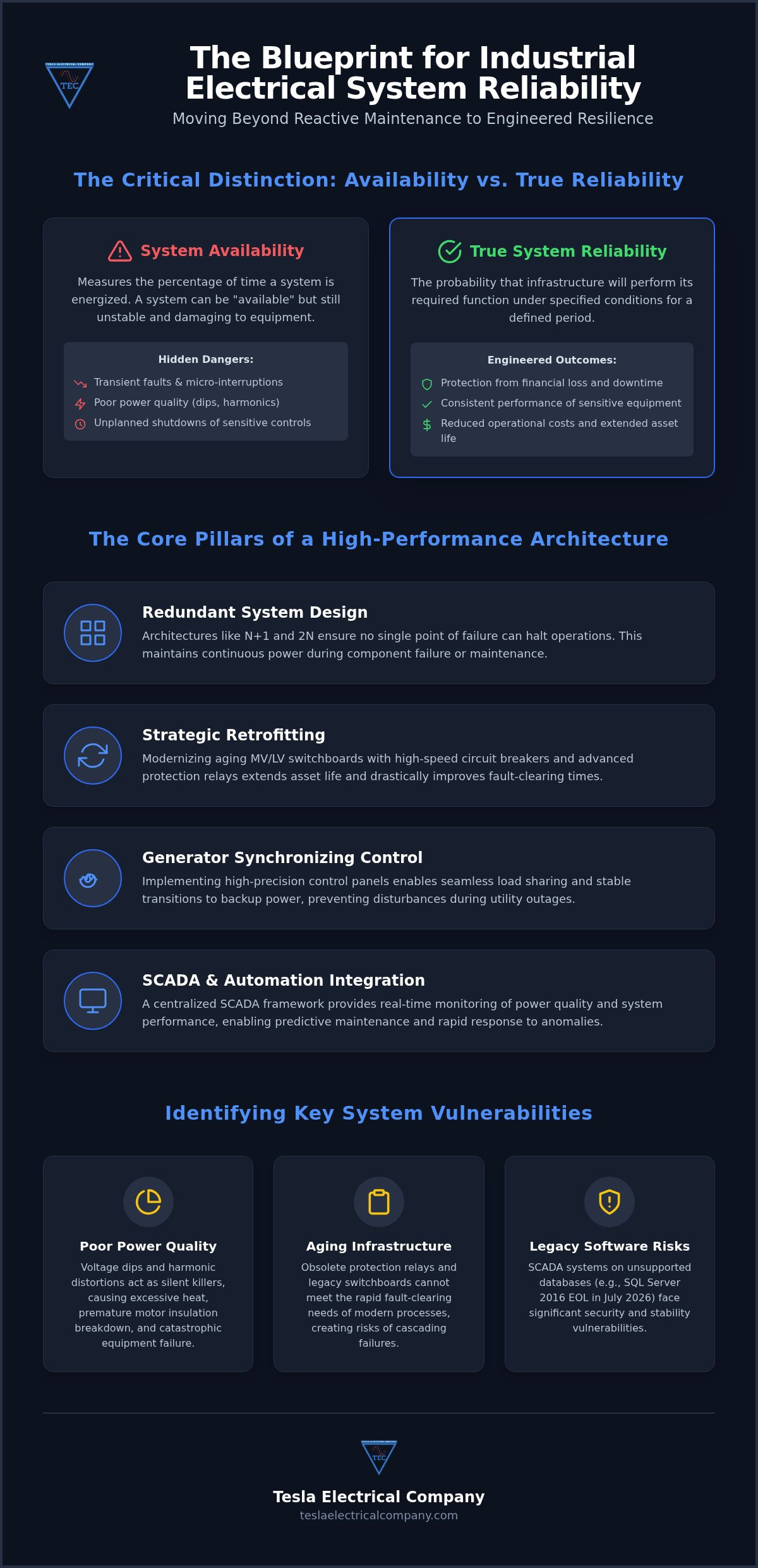 The Engineering Guide to Industrial Electrical System Reliability in 2026